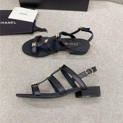 High Quality Luxury Chanel New Flat Sandals – Style 36422 alternate view