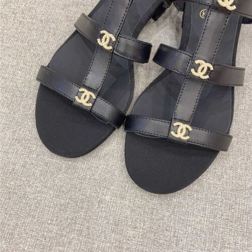 High Quality Luxury Chanel New Flat Sandals – Style 36422 product detail