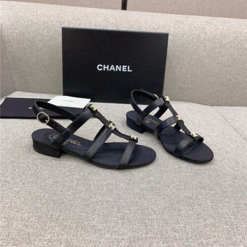 High Quality Luxury Chanel New Flat Sandals – Style 36422