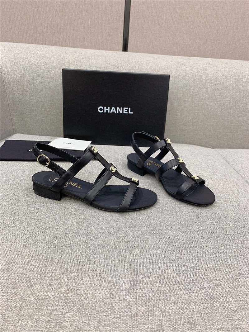 High Quality Luxury Chanel New Flat Sandals – Style 36422