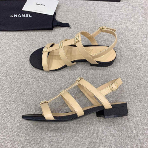 High Quality Luxury Chanel New Flat Sandals alternate view