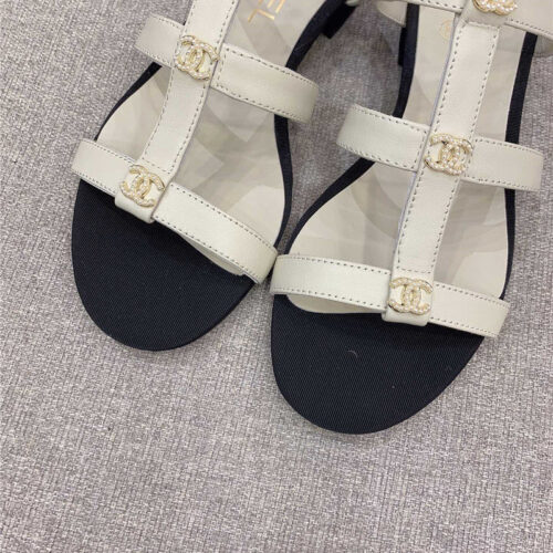 High Quality Luxury Chanel New Flat Sandals – Style 53382 product detail
