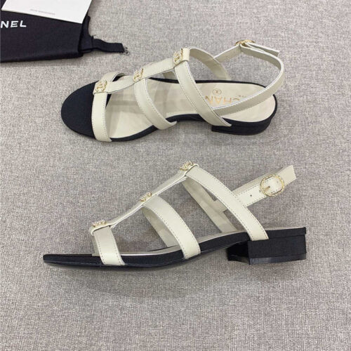 High Quality Luxury Chanel New Flat Sandals – Style 53382 alternate view