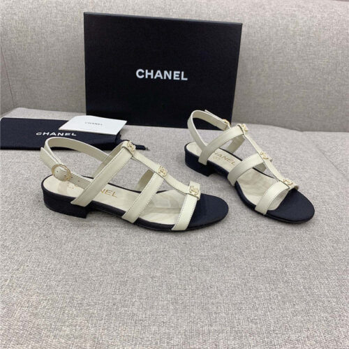 High Quality Luxury Chanel New Flat Sandals – Style 53382