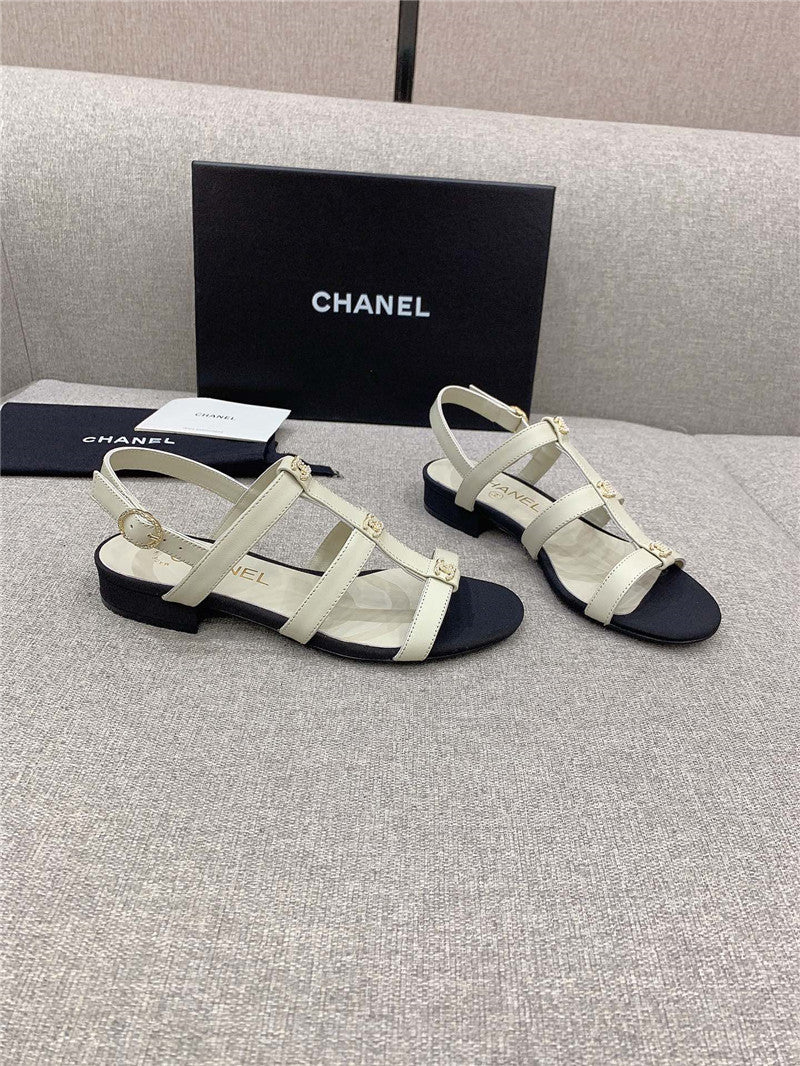 High Quality Luxury Chanel New Flat Sandals – Style 53382