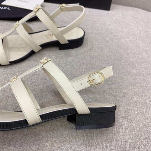 High Quality Luxury Chanel New Flat Sandals – Style 53382 product detail