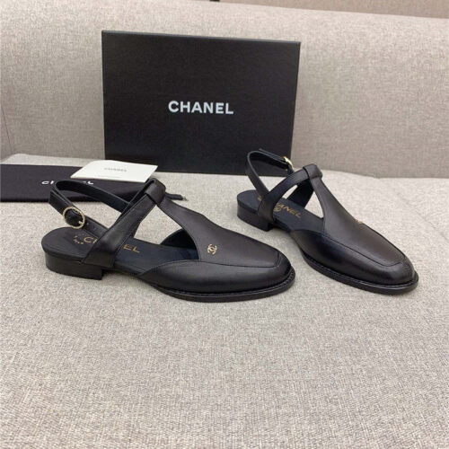 High Quality Luxury Chanel New Mary Jane Back Empty Shoes – Style 53606