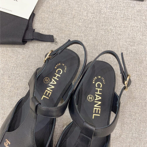High Quality Luxury Chanel New Mary Jane Back Empty Shoes – Style 53606 product detail