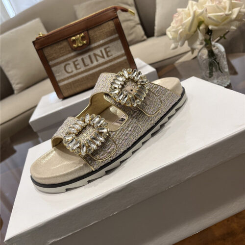 High Quality Luxury Roger Vivier New Rhinestone Buckle Sandals – Style 77716 product detail