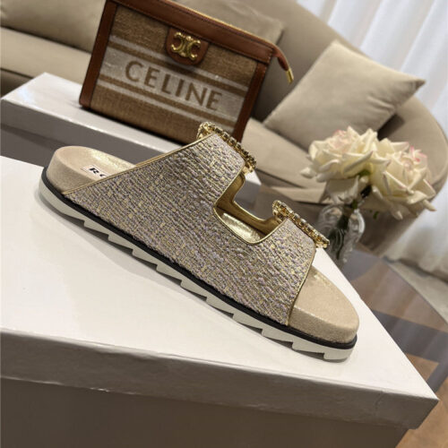 High Quality Luxury Roger Vivier New Rhinestone Buckle Sandals – Style 77716 product detail