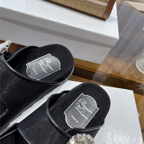 High Quality Luxury Roger Vivier New Rhinestone Buckle Sandals – Style 18964 product detail