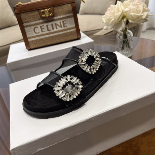 High Quality Luxury Roger Vivier New Rhinestone Buckle Sandals – Style 18964 product detail