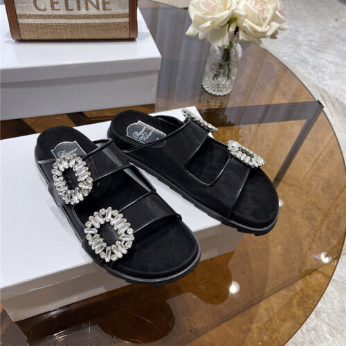 High Quality Luxury Roger Vivier New Rhinestone Buckle Sandals – Style 18964 product detail