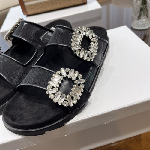 High Quality Luxury Roger Vivier New Rhinestone Buckle Sandals – Style 18964 product detail