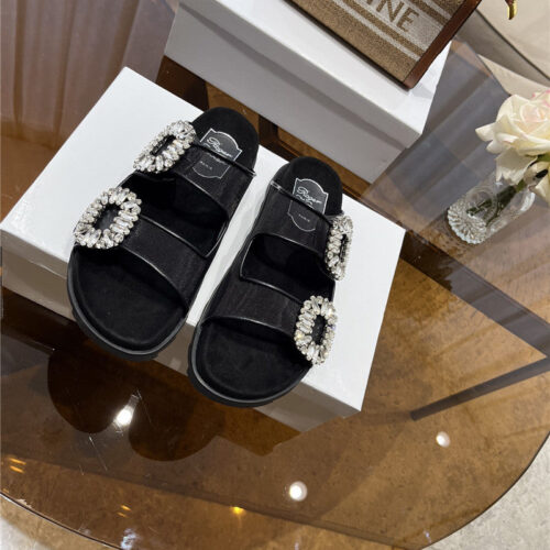 High Quality Luxury Roger Vivier New Rhinestone Buckle Sandals – Style 18964 product detail