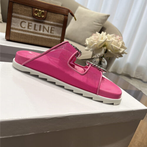 High Quality Luxury Roger Vivier New Rhinestone Buckle Sandals – Style 50036 product detail