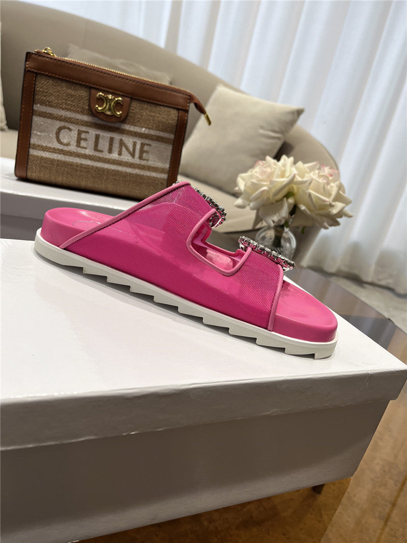 High Quality Luxury Roger Vivier New Rhinestone Buckle Sandals – Style 50036 product detail