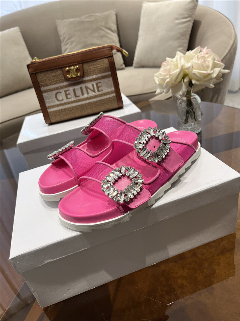 High Quality Luxury Roger Vivier New Rhinestone Buckle Sandals – Style 50036 product detail