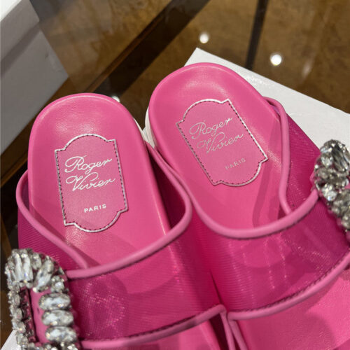 High Quality Luxury Roger Vivier New Rhinestone Buckle Sandals – Style 50036 product detail