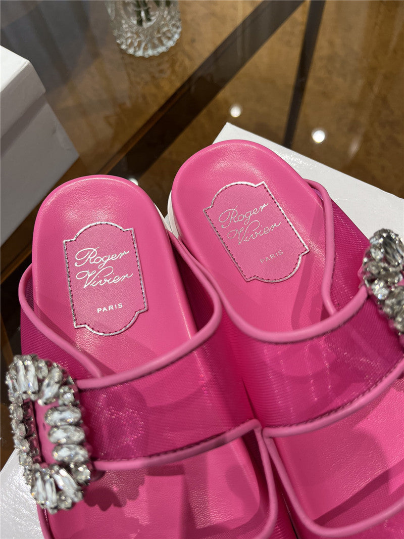 High Quality Luxury Roger Vivier New Rhinestone Buckle Sandals – Style 50036 product detail
