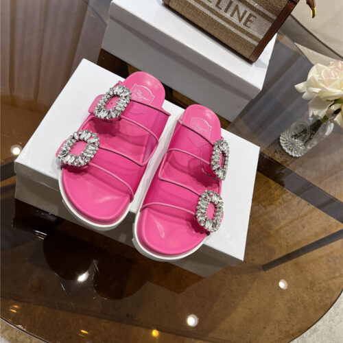 High Quality Luxury Roger Vivier New Rhinestone Buckle Sandals – Style 50036 product detail