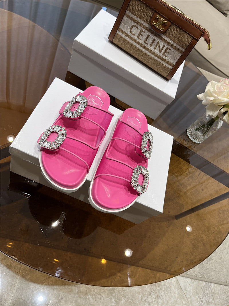High Quality Luxury Roger Vivier New Rhinestone Buckle Sandals – Style 50036 product detail