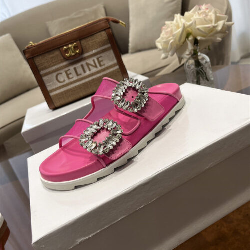 High Quality Luxury Roger Vivier New Rhinestone Buckle Sandals – Style 50036 product detail