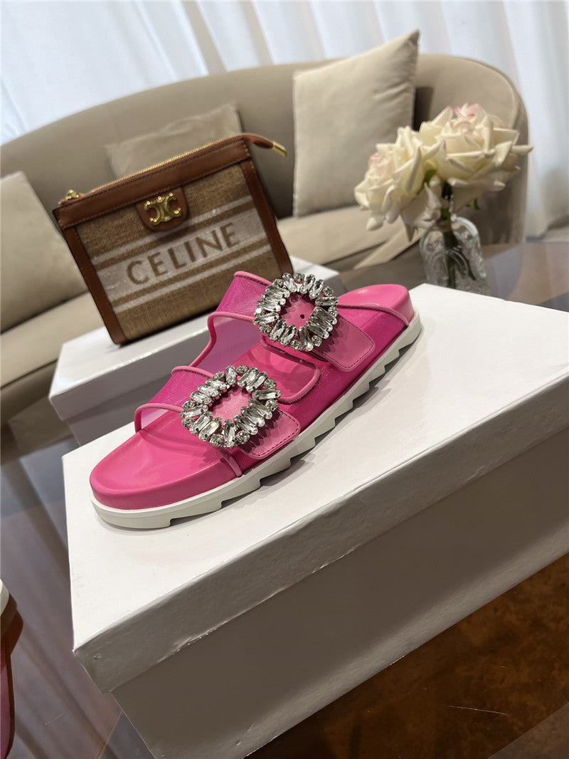 High Quality Luxury Roger Vivier New Rhinestone Buckle Sandals – Style 50036 product detail