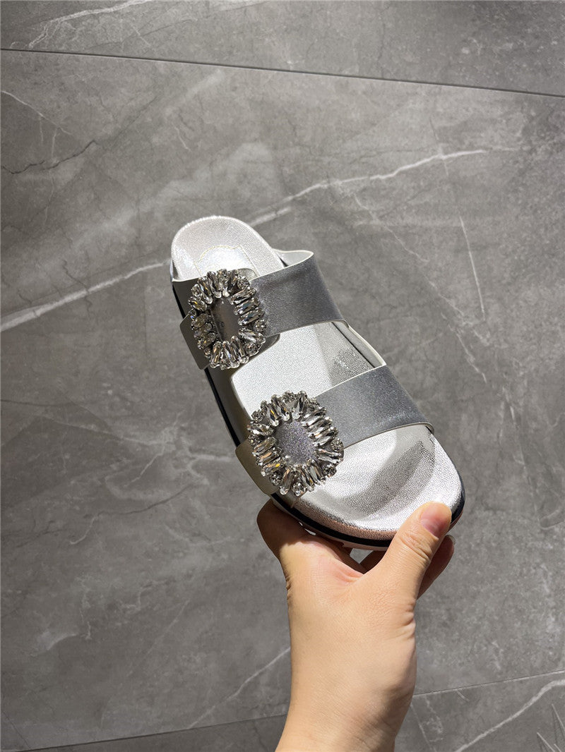 High Quality Luxury Roger Vivier New Rhinestone Buckle Sandals – Style 13876 product detail