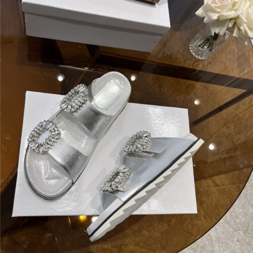 High Quality Luxury Roger Vivier New Rhinestone Buckle Sandals – Style 13876 product detail