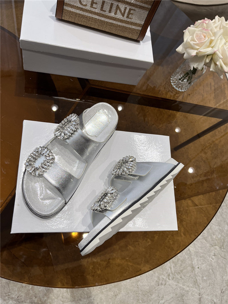 High Quality Luxury Roger Vivier New Rhinestone Buckle Sandals – Style 13876 product detail
