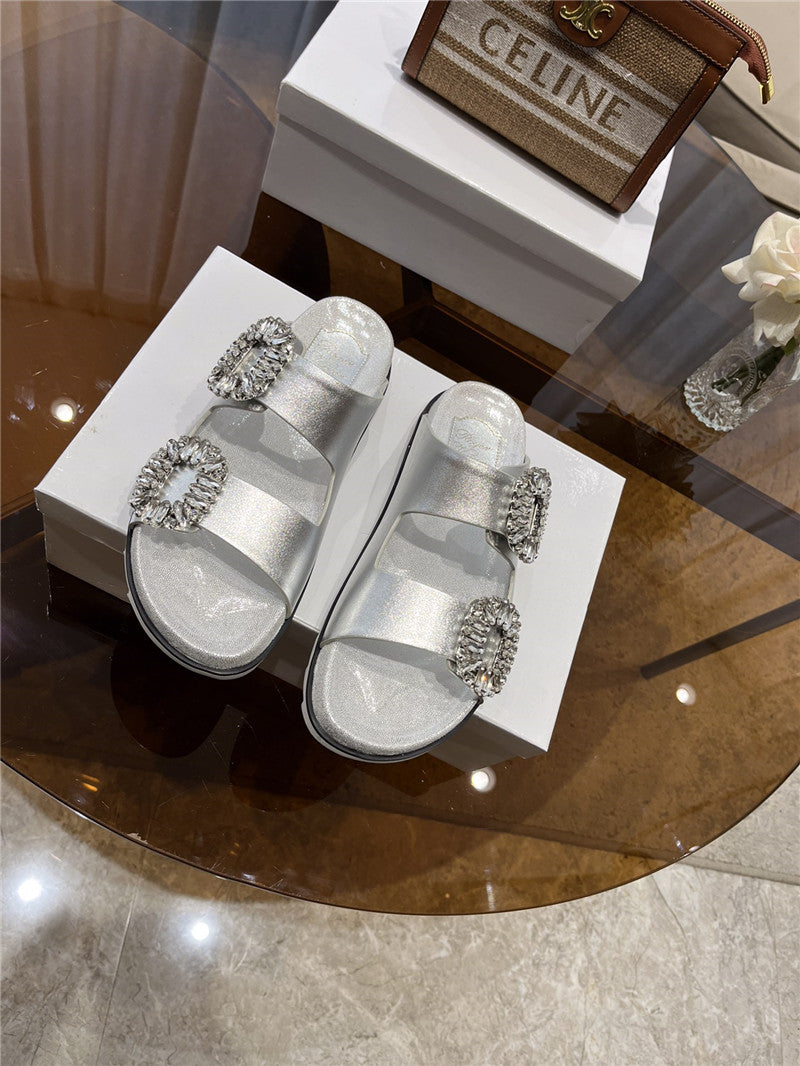 High Quality Luxury Roger Vivier New Rhinestone Buckle Sandals – Style 13876 product detail