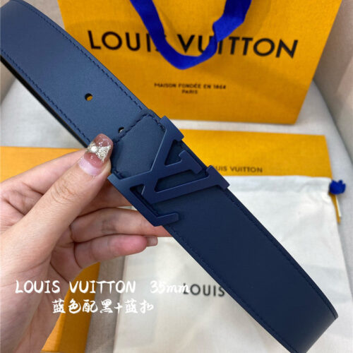 High Quality Luxury Louis Vuitton Mens Counter Quality Belt – Style 71270 alternate view