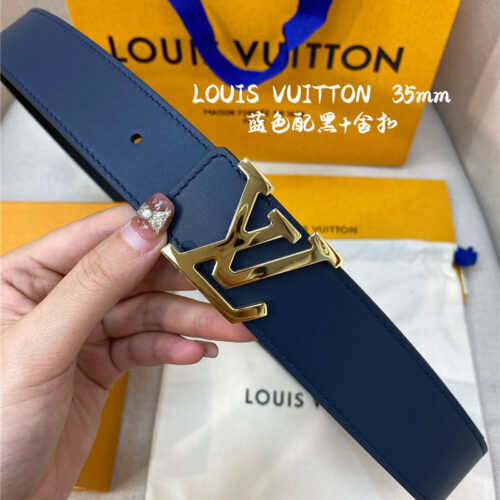 High Quality Luxury Louis Vuitton Mens Counter Quality Belt – Style 38502 alternate view