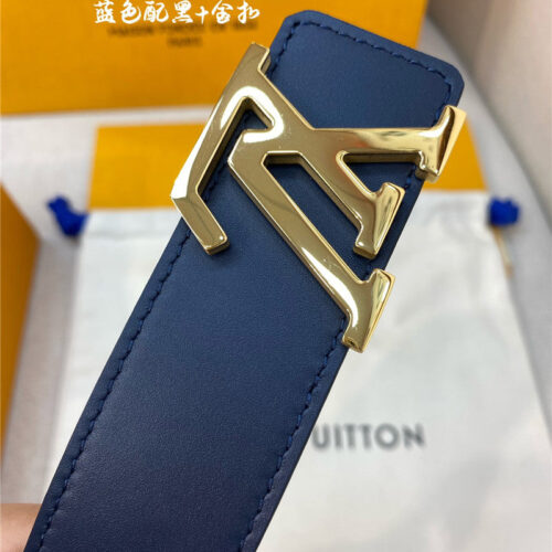 High Quality Luxury Louis Vuitton Mens Counter Quality Belt – Style 38502 product detail