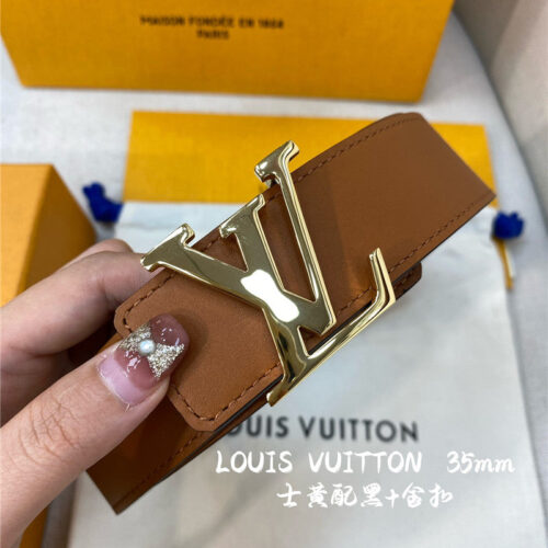 High Quality Luxury Louis Vuitton Mens Counter Quality Belt