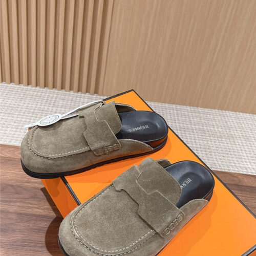 High Quality Luxury Hermes Moe Mueller’s Half -Drooping Shoes product detail