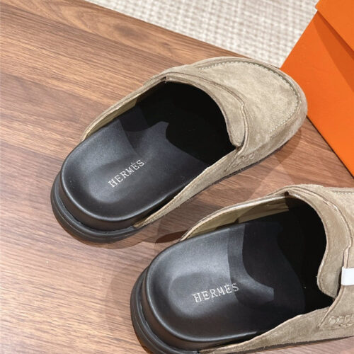 High Quality Luxury Hermes Moe Mueller’s Half -Drooping Shoes product detail