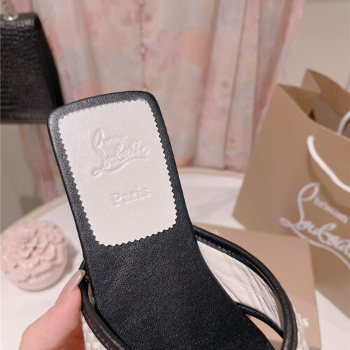 High Quality Luxury Christian Louboutin 2023 Letter New Red Sole Shoes Slippers – Style 59956 product detail