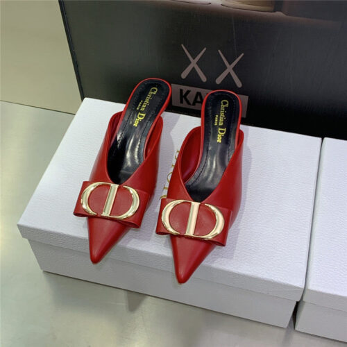 High Quality Luxury Dior Spring And Summer New Jelly-Colored Pointed Mules – Style 06342 alternate view