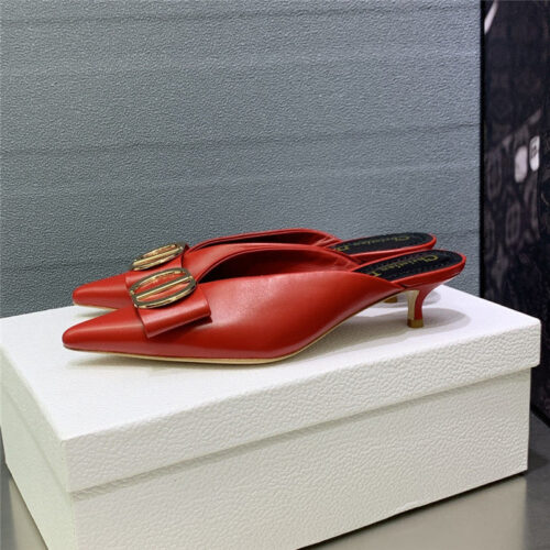 High Quality Luxury Dior Spring And Summer New Jelly-Colored Pointed Mules – Style 06342 product detail