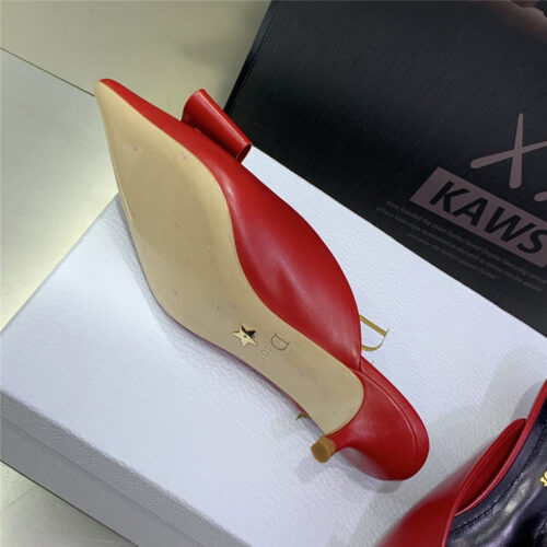 High Quality Luxury Dior Spring And Summer New Jelly-Colored Pointed Mules – Style 06342 product detail
