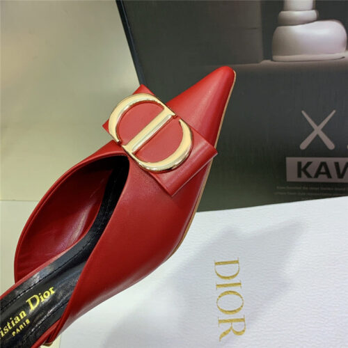 High Quality Luxury Dior Spring And Summer New Jelly-Colored Pointed Mules – Style 06342 product detail