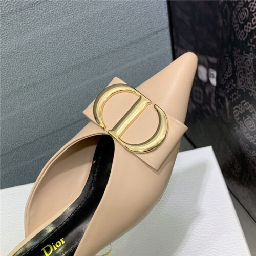 High Quality Luxury Dior Spring And Summer New Jelly-Colored Pointed Mules – Style 54374 product detail