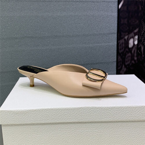 High Quality Luxury Dior Spring And Summer New Jelly-Colored Pointed Mules – Style 54374 product detail
