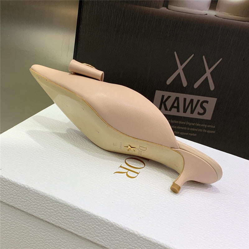 High Quality Luxury Dior Spring And Summer New Jelly-Colored Pointed Mules – Style 54374 product detail