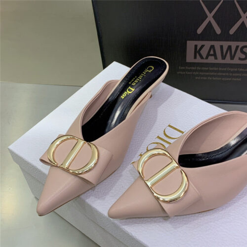 High Quality Luxury Dior Spring And Summer New Jelly-Colored Pointed Mules – Style 54374 product detail