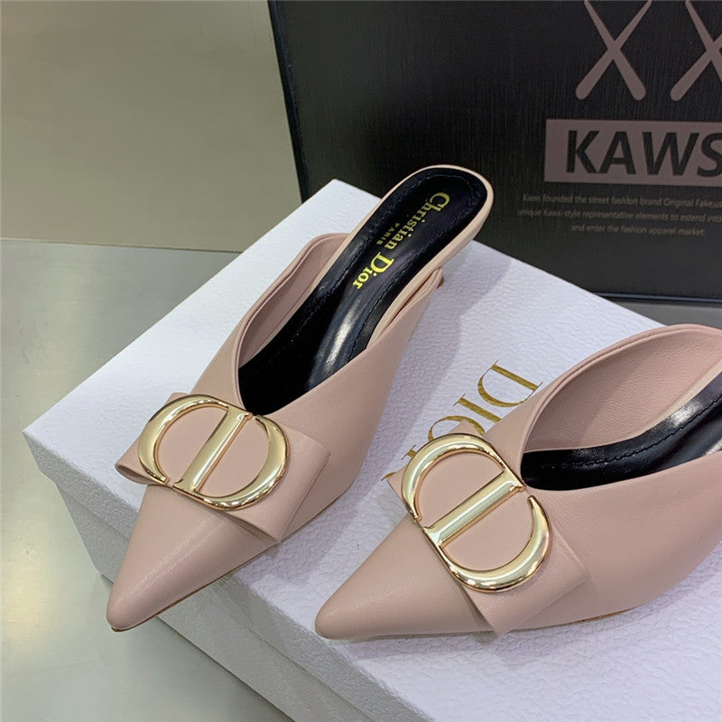 High Quality Luxury Dior Spring And Summer New Jelly-Colored Pointed Mules – Style 54374 product detail