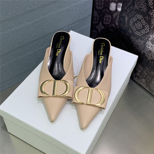 High Quality Luxury Dior Spring And Summer New Jelly-Colored Pointed Mules – Style 54374 product detail