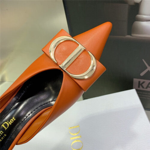 High Quality Luxury Dior Spring And Summer New Jelly-Colored Pointed Mules – Style 33478 product detail